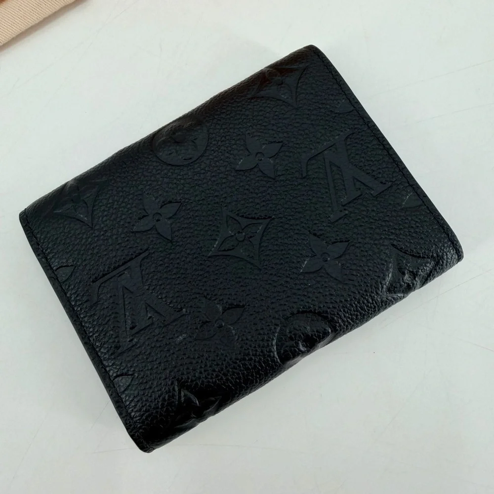 Louis Vuitton Zoe Black Monogram Empreinte Leather Wallet